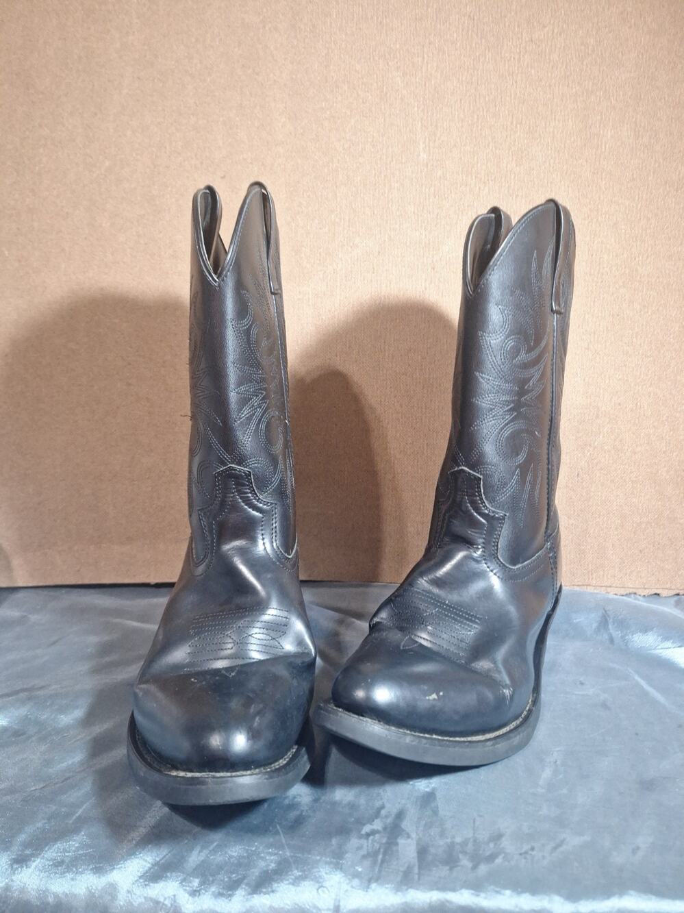 LAREDO 4240 Black Leather Western Cowboy Boots Men’s 10.5 D